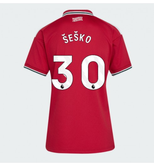 Manchester United Benjamin Sesko #30 Kotipaita Naisten 2026-27 Lyhythihainen Manchester United Benjamin Sesko #30 Kotipaita Naisten 2026-27 Lyhythihainen